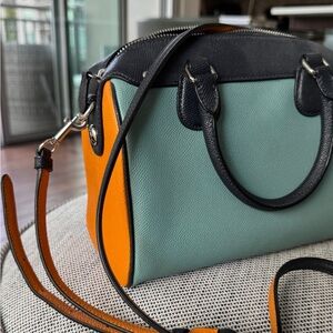 Coach Crossbody Bag in Orange and Blue